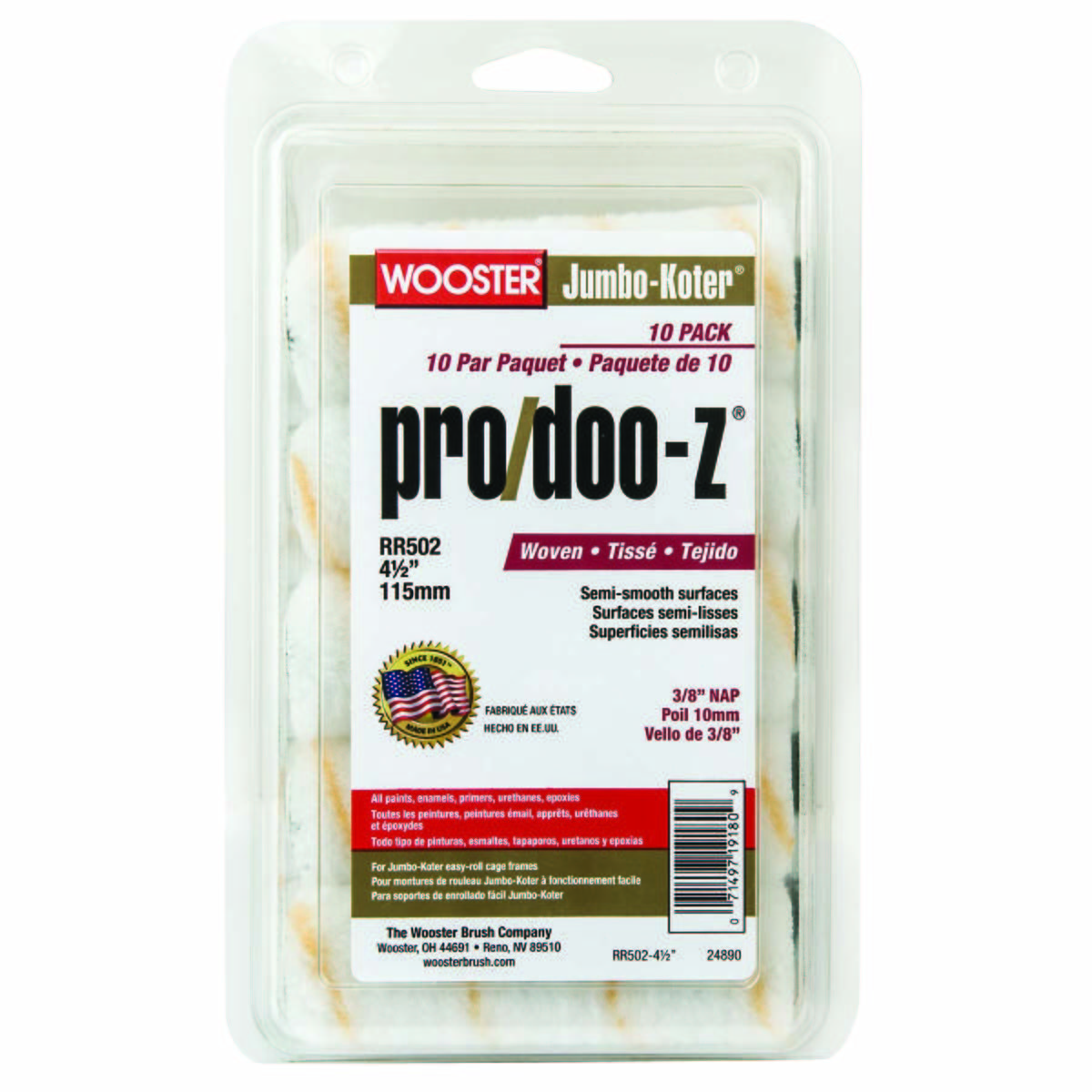 WOOSTER RR502-4 1/2 PAINT ROLLERS
