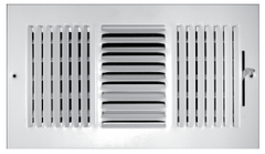 Truair Industries 103M 06X06 Registers 3 Way Wall Vent 06 X 06