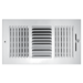 Truair Industries 103M08X08 Registers 3 Way Side Wall / Ceiling Register 08 X 08