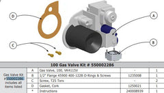 Utica-Dunkirk 550002286 Kit Replacement Gas Vlv Ssc/vlt 100