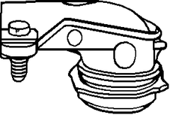 Bramec 7568 Electrical Fitting 3/8 (1/2 KO) 90 Degree Squeeze Connector