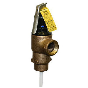 Apollo Valves 18C-521-5-125 Temperature & Pressure Relief Valve, 1 Inch MNPT x FNPT, 125 psi, Bronze Body