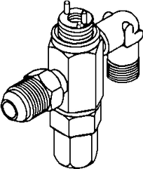 Sporlan 168000 3/8x1/2 Angle Flare TXV Q Body Valve