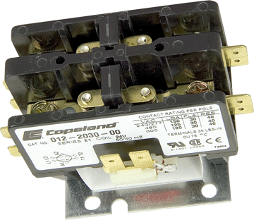 Copeland 912-3030-00 Contactor Definite Purpose 3 Pole 30 Amp 24 Volt