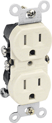 DiversiTech ED270-I Duplex Electrical Receptacle 15 Amp 125 Volt Ivory
