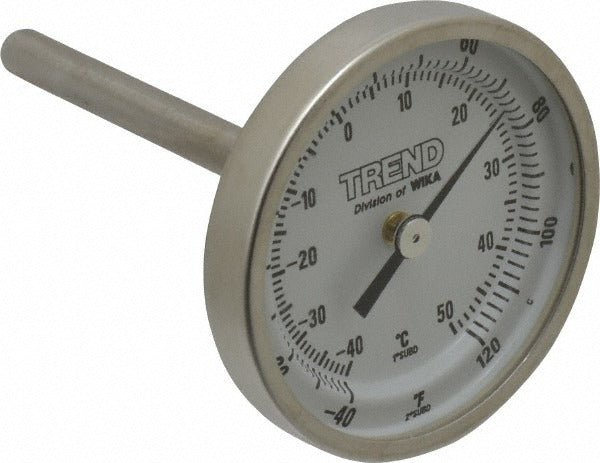 WIKA Wika 20025A002G2 Bimetal Dial Thermometer -40 to 120F