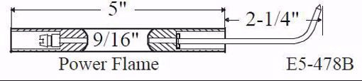 Auburn E5-478B-2PK Power Flame Electrode 2PK