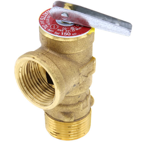 Watts 0011917 Series LF3L 3/4 in. Copper Alloy and Silicone Male Threaded x Female Threaded 150# 210F Pressure Relief Valve