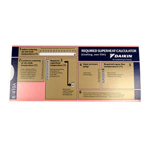 Goodman 2006CC-151 A/C Charging Calculator R-410A Superheat and Subcooling