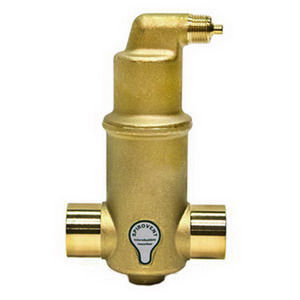 Spirotherm VJS100TM Spirovent Junior Microbubble Air Eliminator 1 Inch Sweat 150 psi 270 deg F Brass