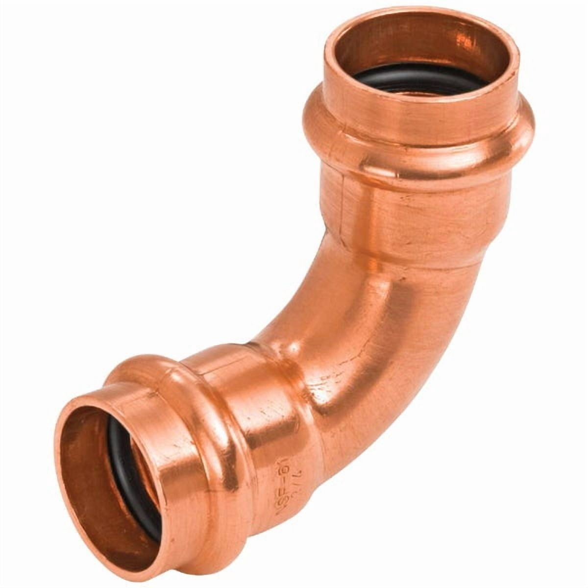 NIBCO Nibco 9055600PCU 90 Degree Press Copper Elbow Long Radius 3/4 in Press x Press
