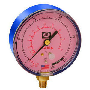 JB Industries M2-410 2-1/2 Inch Dial Compound Pressure Gauge for R410A