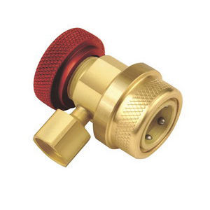 JB AC-13430 High Side Automotive Coupler 90 Degree Brass 14 mm Wall Thickness Red -40 to 250 deg F