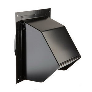 Broan-NuTone 639 Wall Cap 3-1/4 x 10 Inch Black Steel