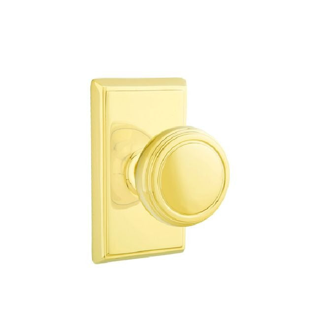 EMTEK Emtek 8521NWUS3 Norwich Knob Dummy Pair Polished Brass