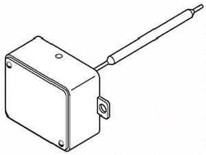 Schneider Electric 2252-110 Pneumatic Temperature Transmitter -40/160F Range Duct/Immersion