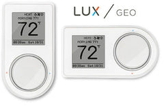 Lux GEO-WH-003 Heating and Cooling WiFi Thermostat Dual Mount