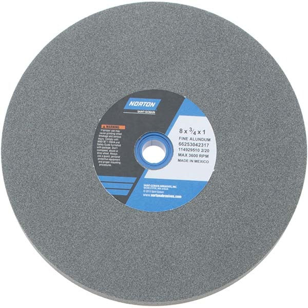 NORTON Norton 66253042317 Bench Pedestal Grinding Wheel 8in 100 Grit