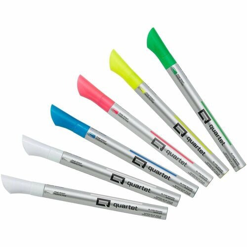 QUARTET Quartet QRT79558Q Neon Glass Board Markers Fine Tip 6pk