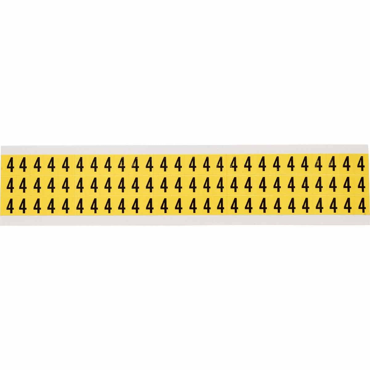 BRADY Brady 3410-4 34 Series Number Label 0.375 in Character Height (Card of 78)