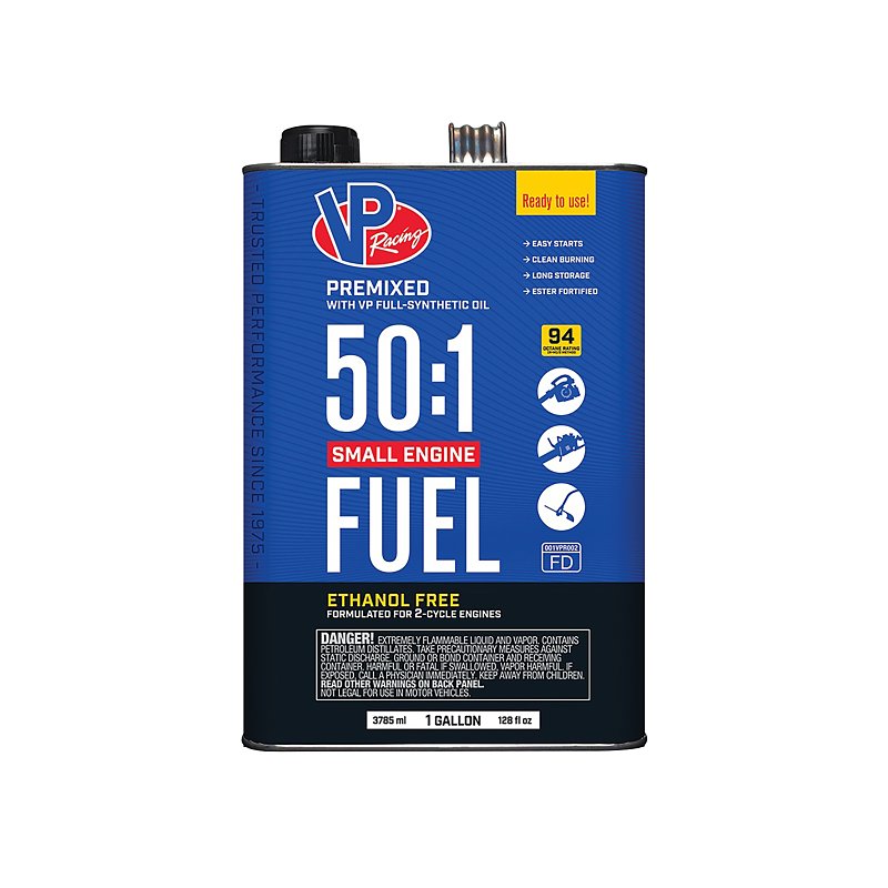VP RACING FUELS Vp Racing Fuels 6231 Ready-to-Use 50:1 Premixed 2-Cycle Small Engine Fuel (1 Gallon)