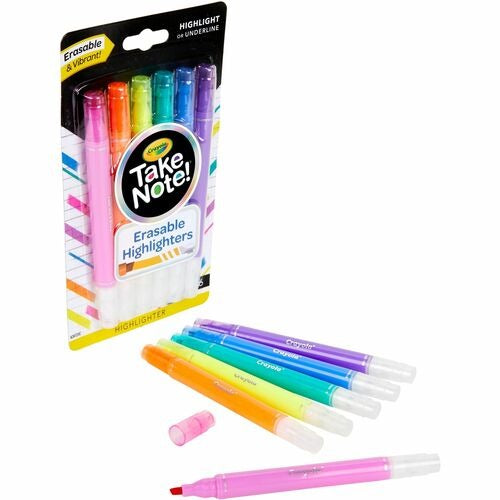 CRAYOLA Crayola CYO586504 Slim Erasable Highlighters Pack of 6