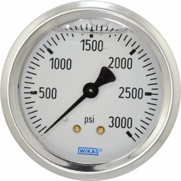 WIKA Wika 9767266 Pressure Gauge 0-3000 Psi 2-1/2 in Dial Npt