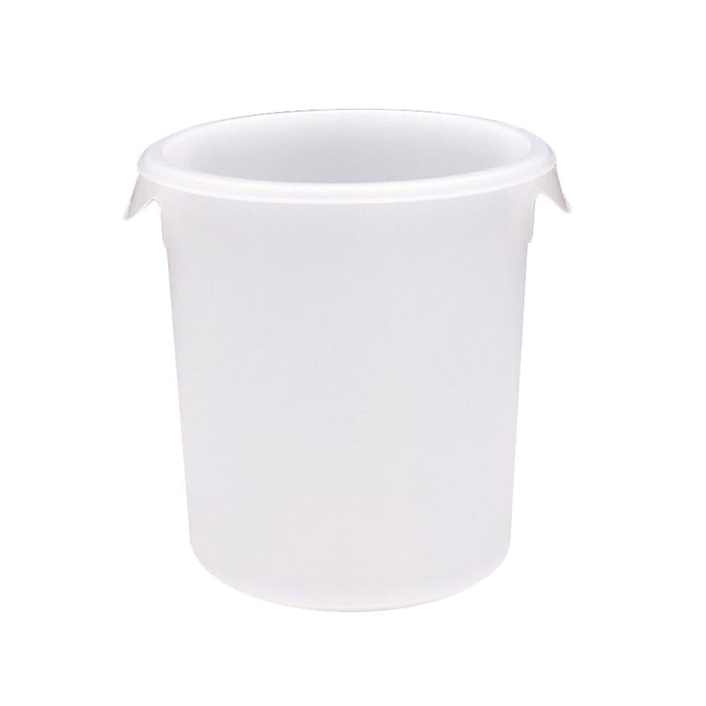 Rubbermaid FG572100WHT Garbage Can - High Density Polyethylene, Polypropylene, Round, 4 qt, White