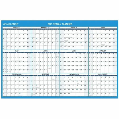 AT-A-GLANCE At-a-glance AAGPM30028 Erasable Wall Calendar 48x32