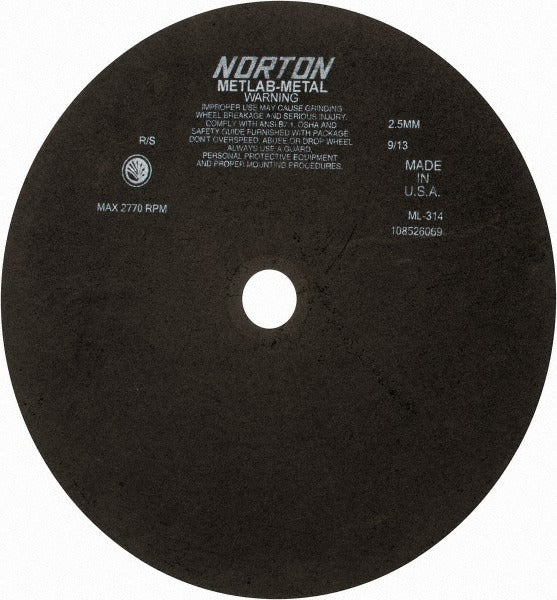 NORTON Norton 66253322157 Cutoff Wheel 13.75 in Aluminum Oxide Type 1