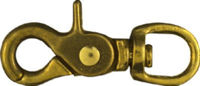 NATIONAL HARDWARE N258-681 Solid Bronze Trigger Snap 1/2 X 2-5/8 in Swivel Eye