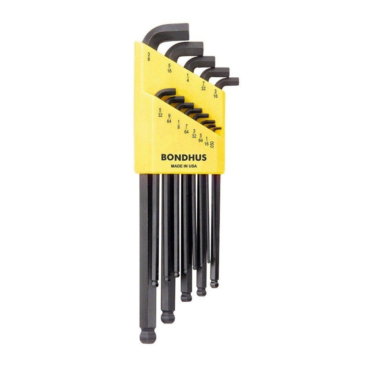 BONDHUS Bondhus 16537 Balldriver Stubby L-Wrench Set (13 pc .050-3/8 in)