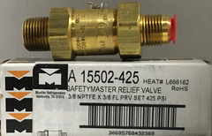 Mueller A15502-425 Pressure Relief Valve 3/8NPTFE Inx3/8Flr 425# S/T R410A