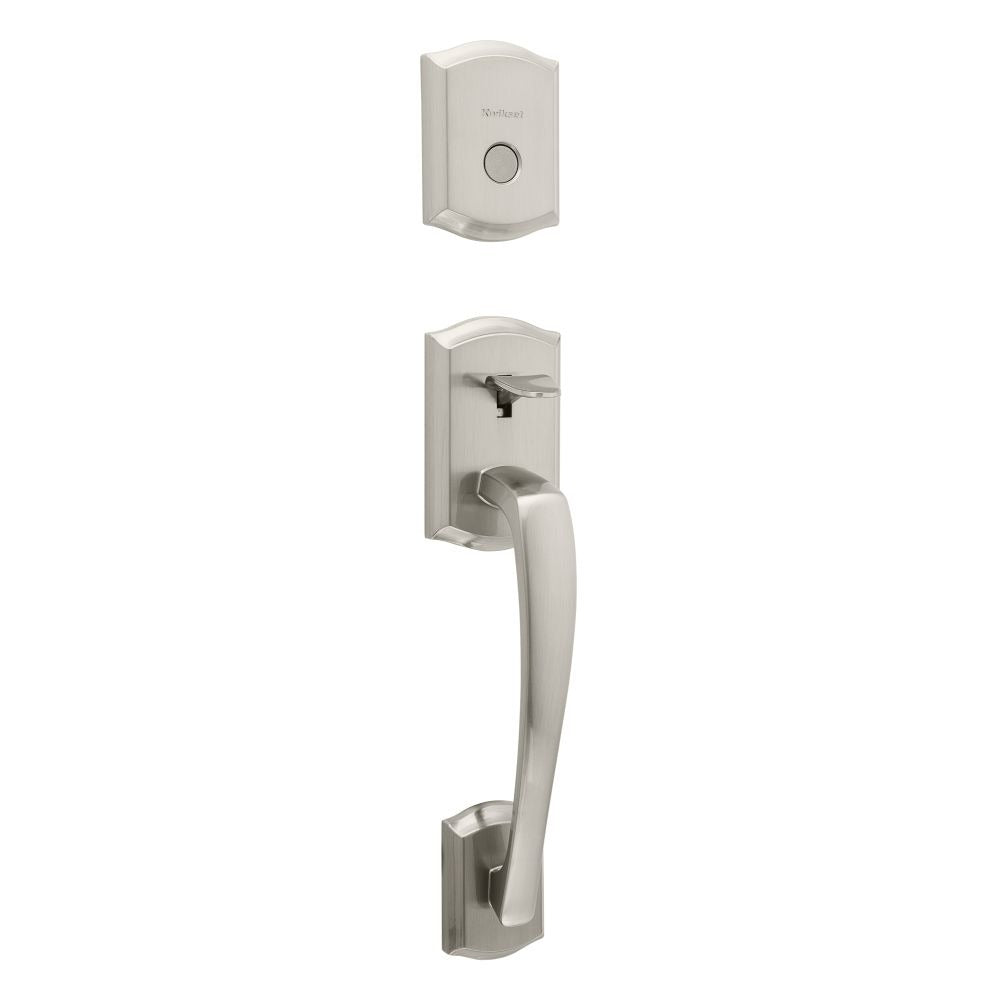 KWIKSET Kwikset 819PTHLIP-15 Dummy Exterior Handleset Satin Nickel