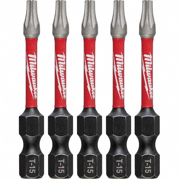 MILWAUKEE Milwaukee Tool 48-32-4683 T15 Torx Bit 1/4 in Hex 5-pack