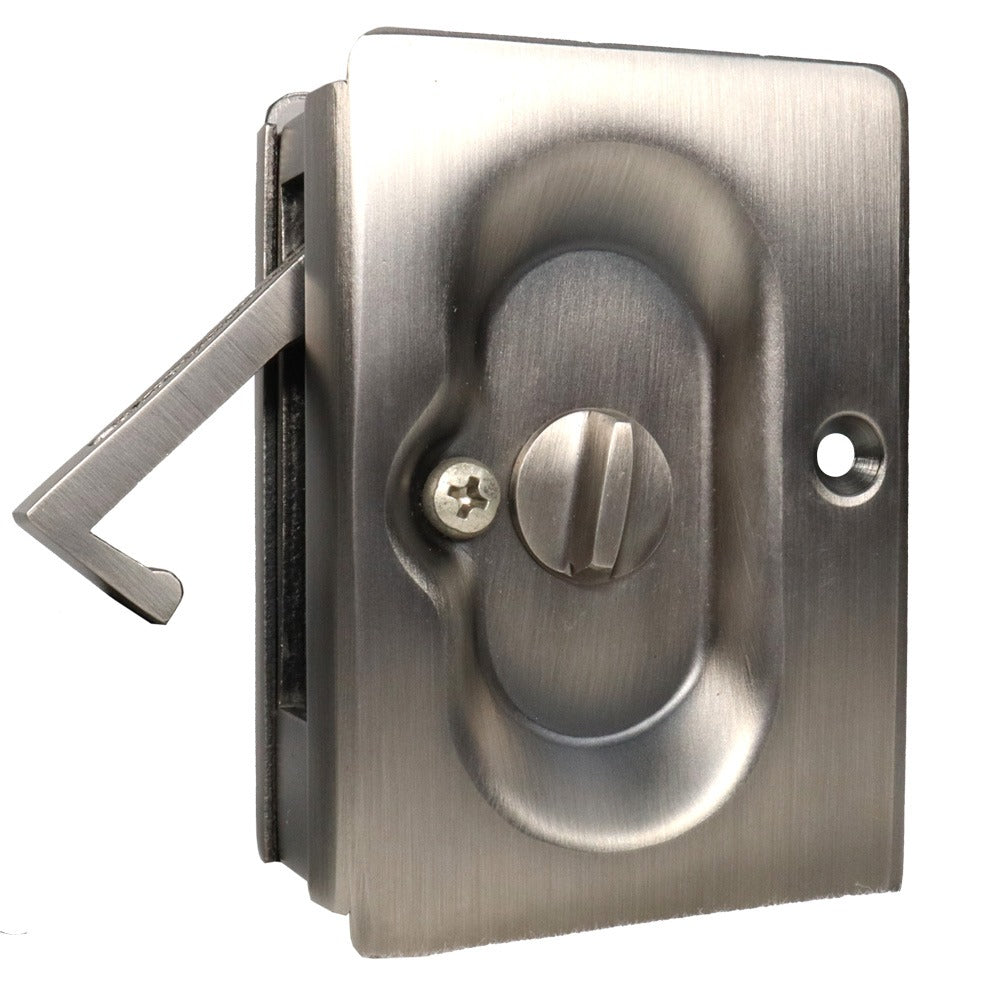EMTEK Emtek 2102US15A Privacy Pocket Door Lock Pewter Finish