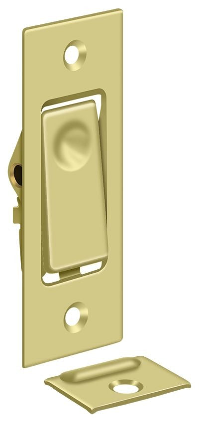 DELTANA Deltana PDB42U3 Pocket Door Jamb Bolt Bright Brass