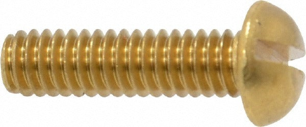 VALUE COLLECTION Value Collection R52000318 8-32 X 5/8 in Round Head Slotted Brass