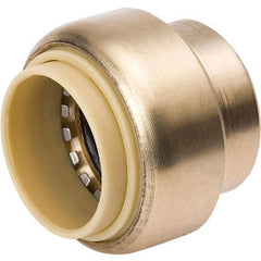 Mueller 633-003 Cap, 1/2 in, Push-Fit, Brass