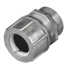 Hubbell SHC1055 1-1/2 Inch Male Threaded 0.75 to 0.88 Inch Machined Aluminum Straight Cord Connector