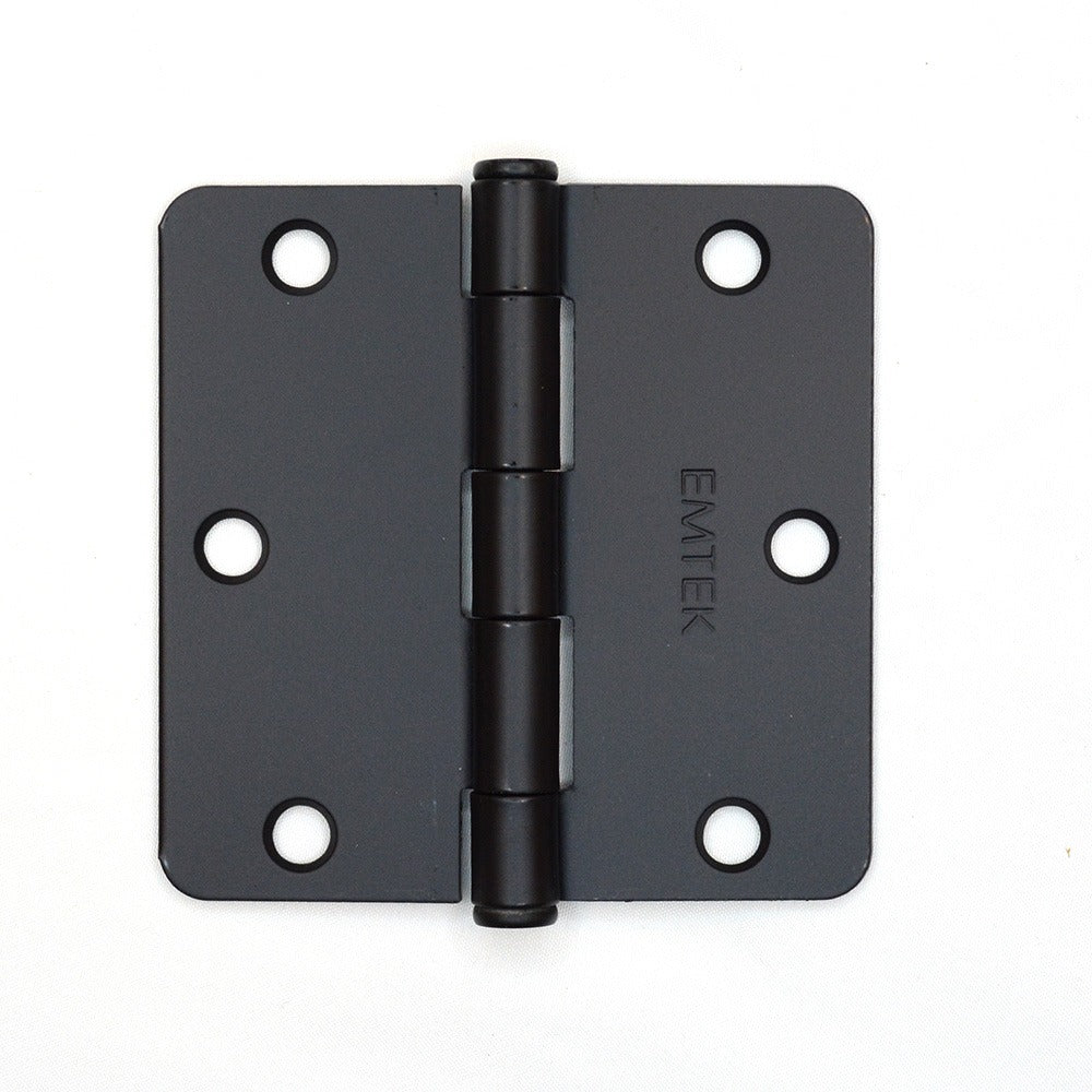 EMTEK Emtek 91023US19 Steel Door Hinge Pair 3.5in Flat Black