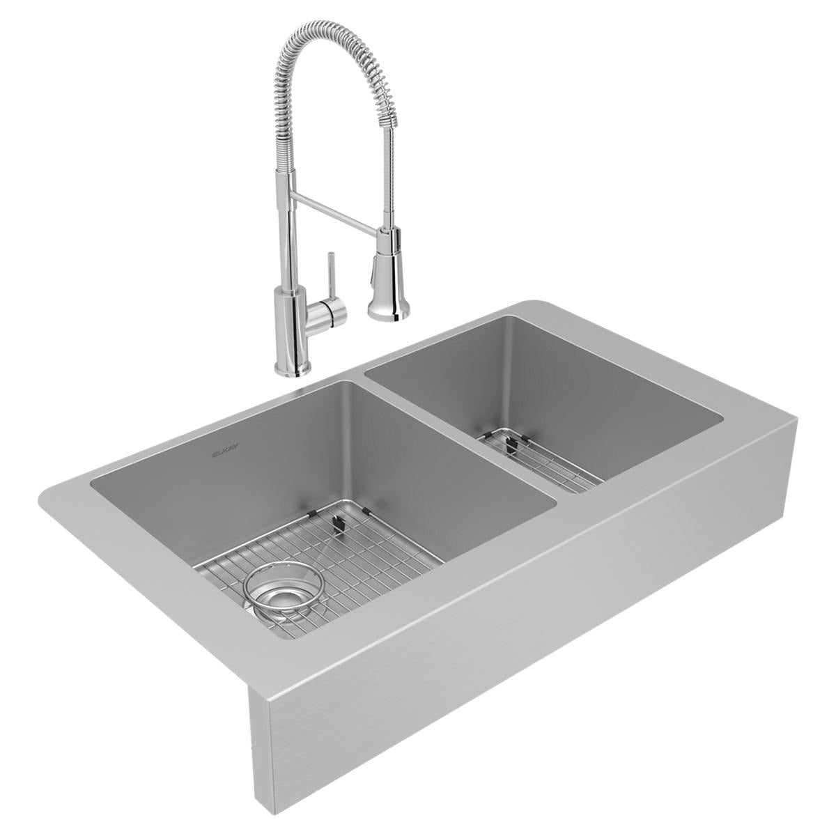 BSC PREFERRED Bsc Preferred ECTRUF32179RFBC 60/40 Farmhouse Sink