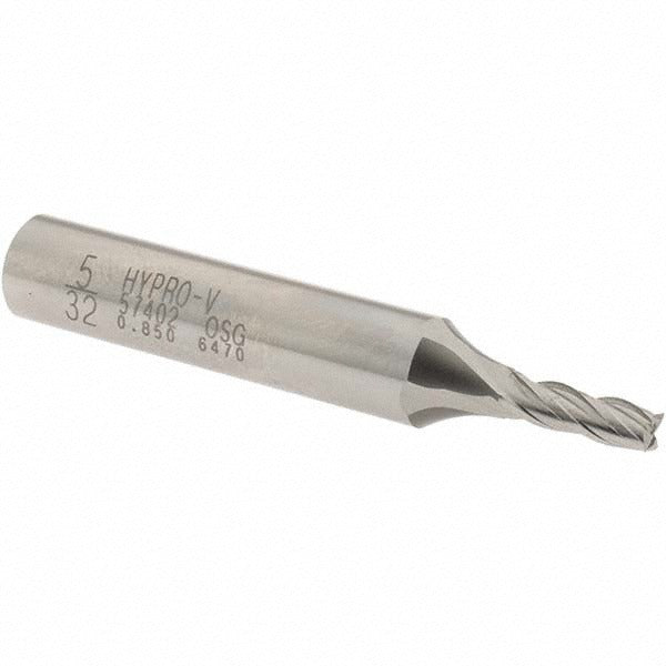 OSG Osg 5740200 Square End Mill 5/32 in 4 Flute Vanadium Hss