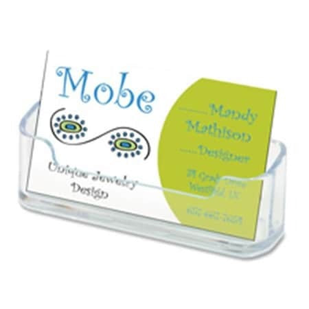 DEFLECTO Deflecto DEF70501 Desktop Business Card Holder 3-3/4 in x 1-7/8 in x 1-1/2 in (2/PK)