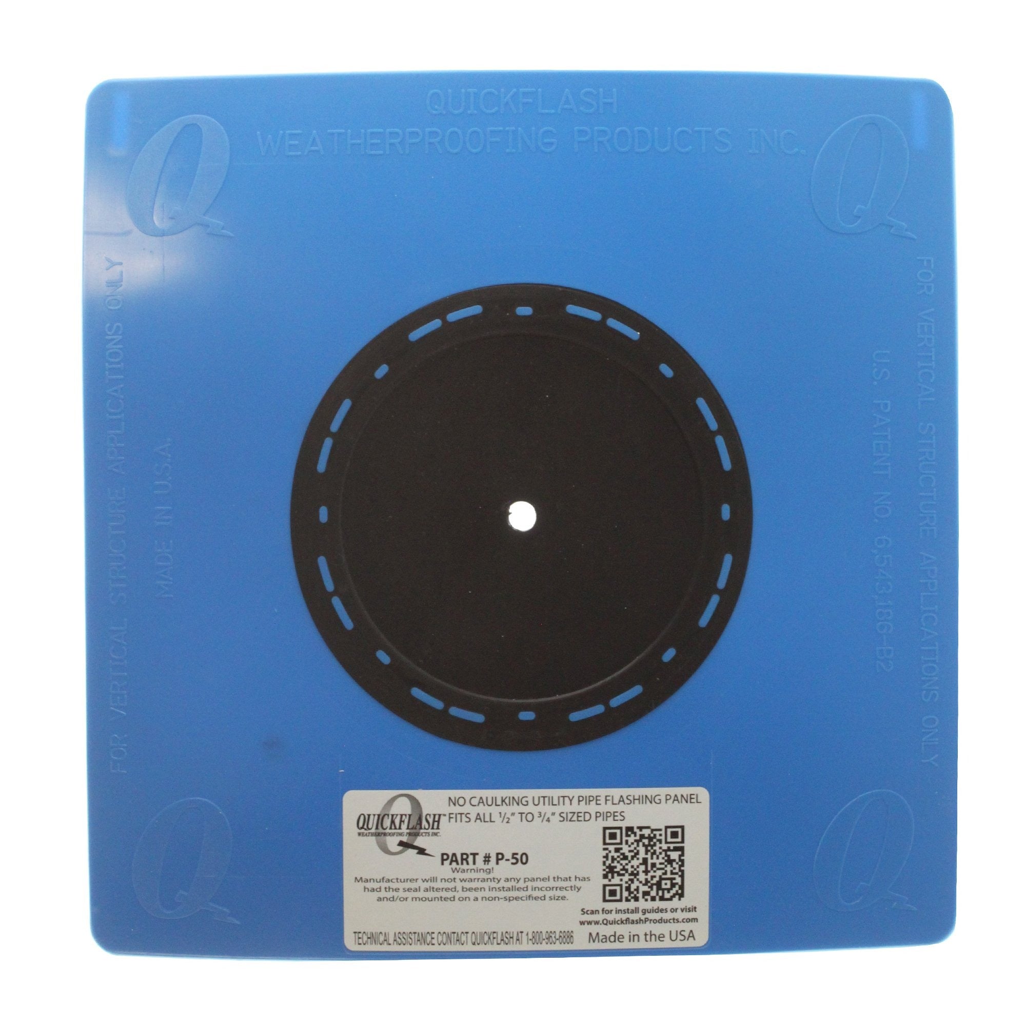 QUICKFLASH Quickflash P-50 Plumbing Gas Hvac Flashing Panel