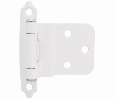 AMEROCK Amerock BPR3428W Inset Hinge 3/8 Inch White Self-closing