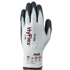 Ansell 163845 11-735 Polyurethane Palm Coated Gloves Size 9 White/Gray