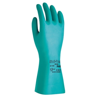 Ansell 102936 Nitrile Gloves Gauntlet Cuff Size 11 Green 15 mil