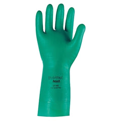 Ansell 102935 37-155 Nitrile Gloves Gauntlet Cuff Unlined Size 10 Green 15 mil