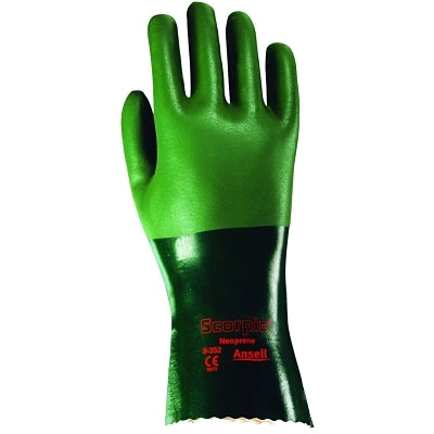 Ansell 103623 AlphaTec 08-352 Neoprene Coated Gloves Size 7 Green